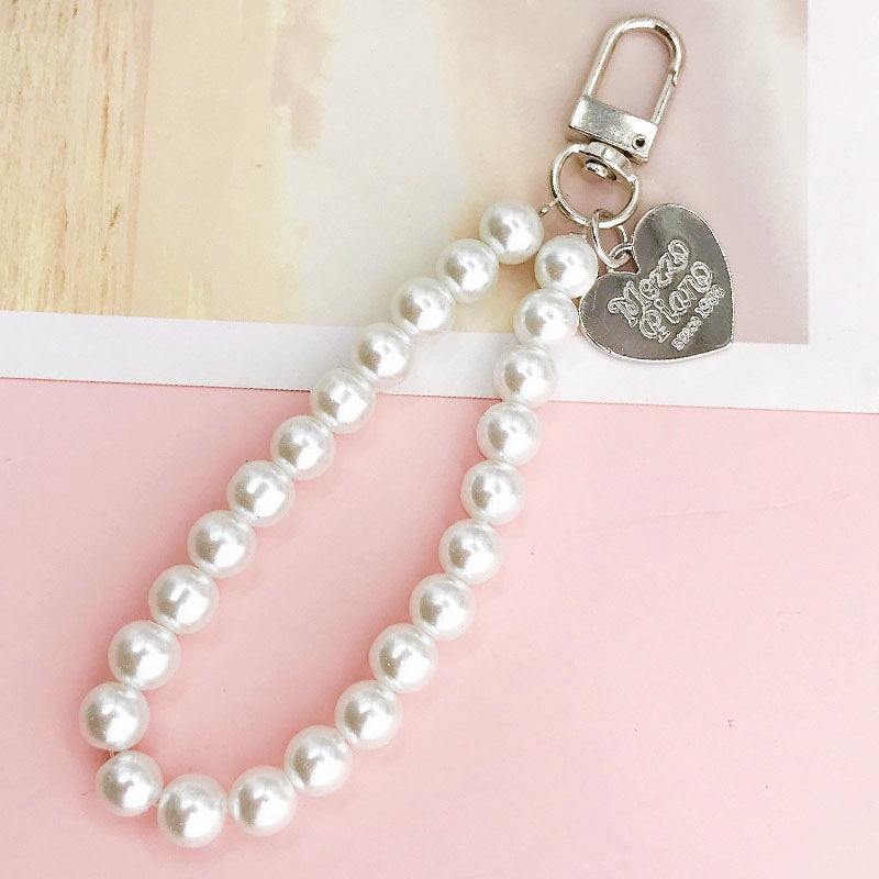 Wholesale Glass Pearl Pendants, Pentagram Pendant Chains, Mobile Phone Lanyards